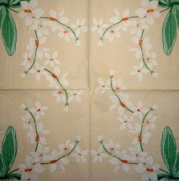 127 Orchideen - 3-lagig (Falten)